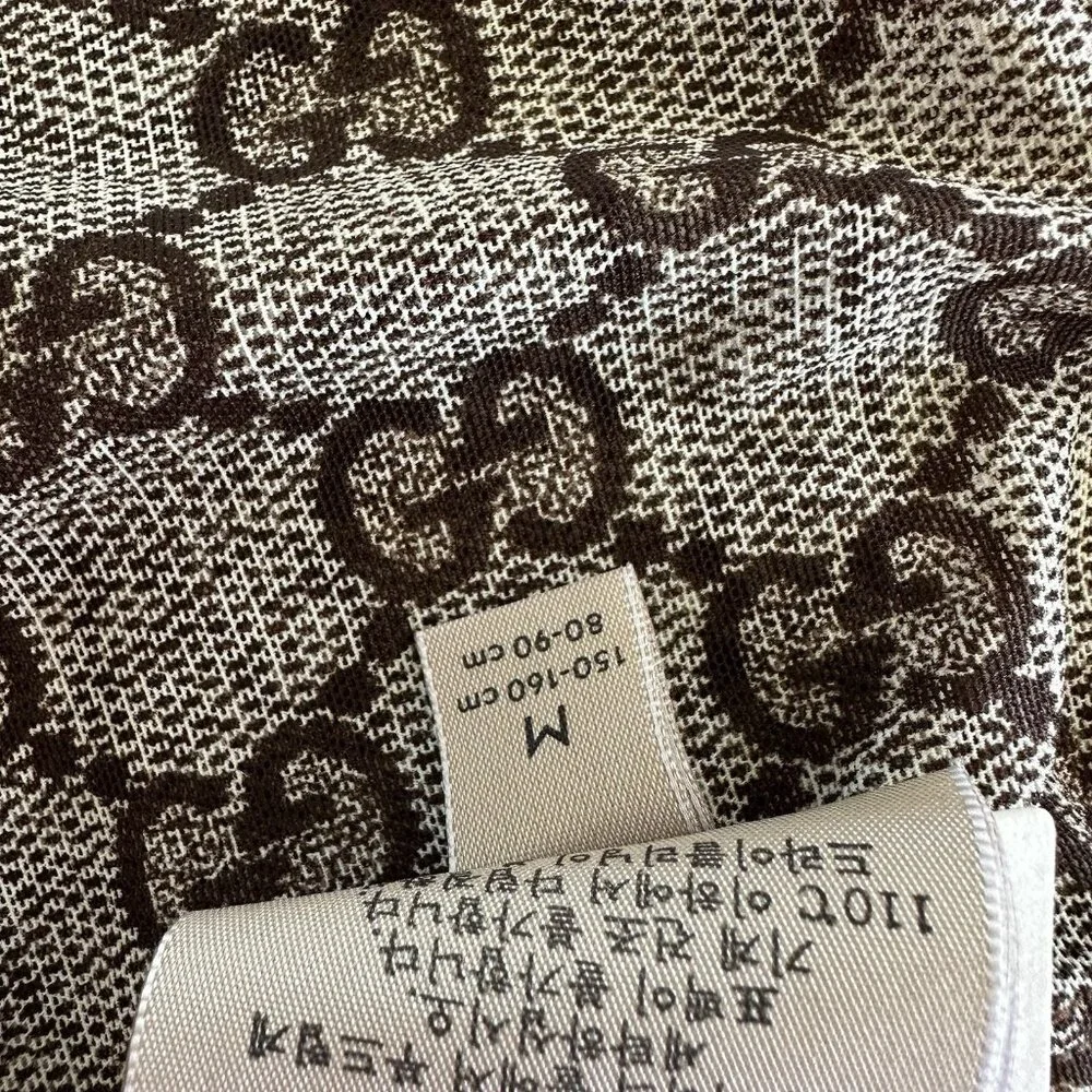 NEW Gucci Tights Brown GG Print Supreme Size M - Picture 7 of 8